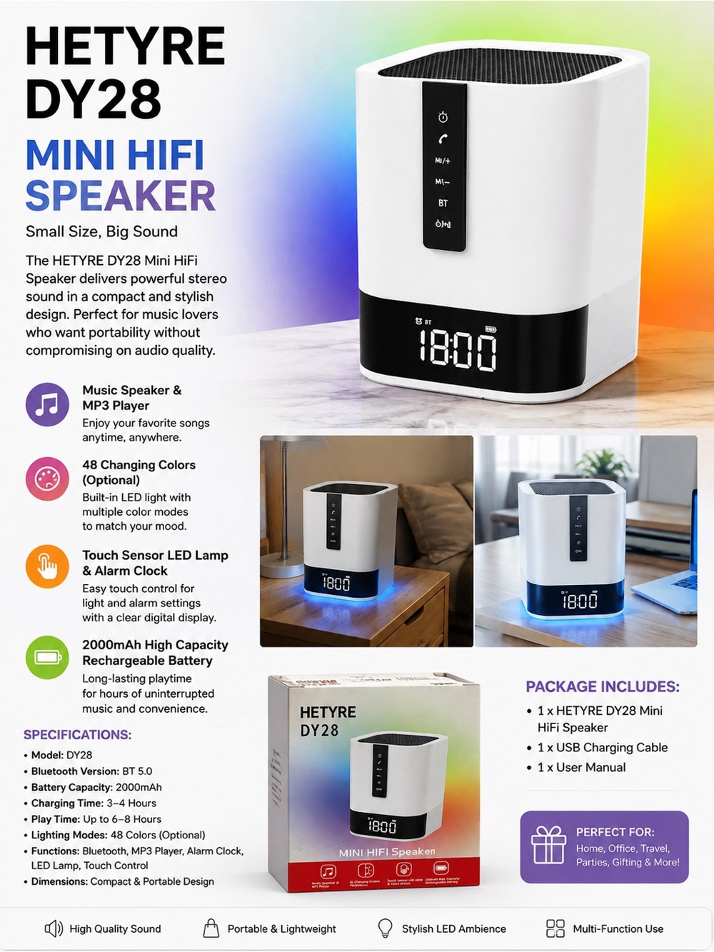 Mini HiFi Speaker - White box is a little damaged